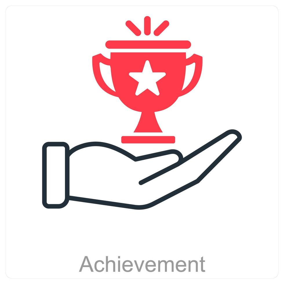 Achievement and goal icon concept vector