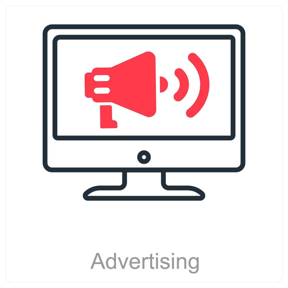 Advertising and promote icon concept vector