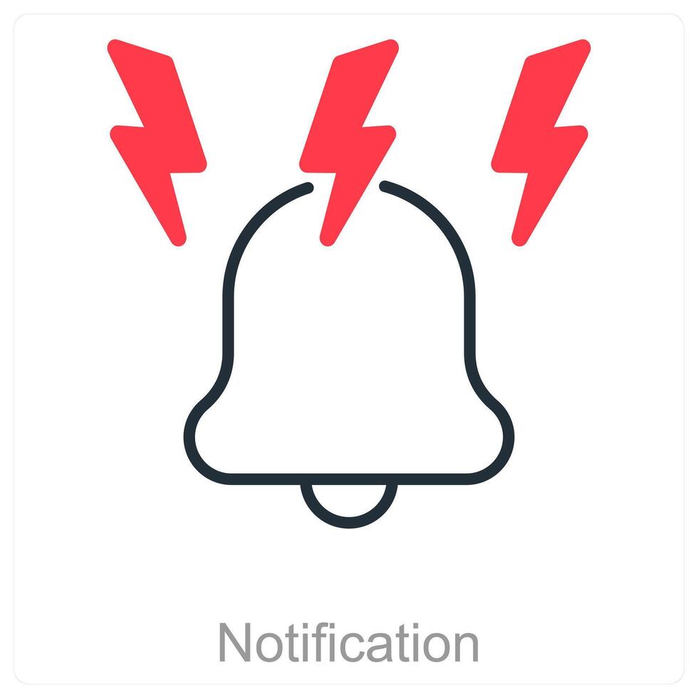 Notification and update icon concept vector