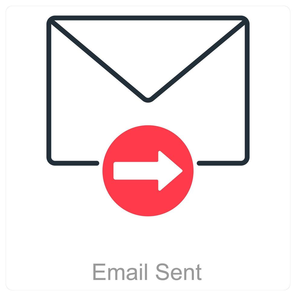 Email Sent and success icon concept vector