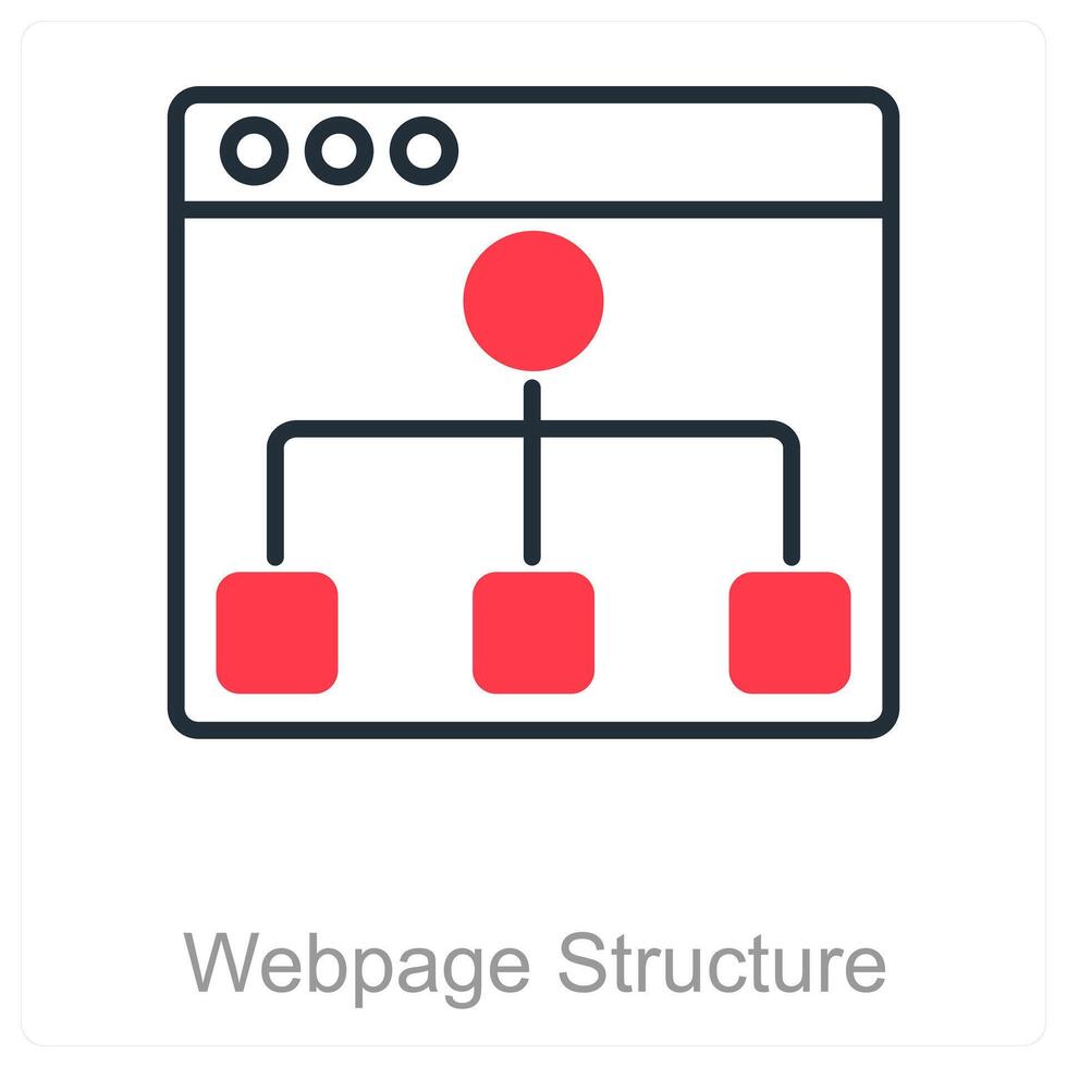 Webpage Structure and layout icon concept vector
