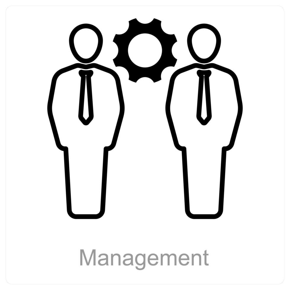 Management and organize icon concept vector