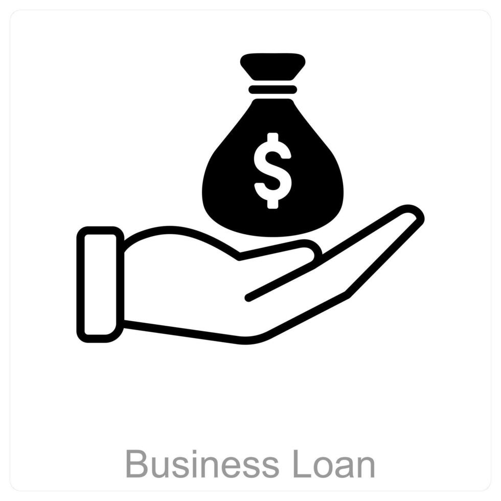 Business Loan and loan icon concept vector
