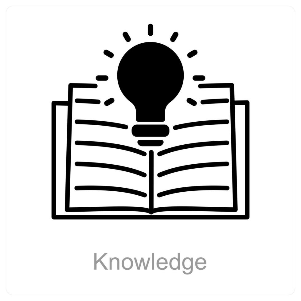 Knowledge and learning icon concept vector