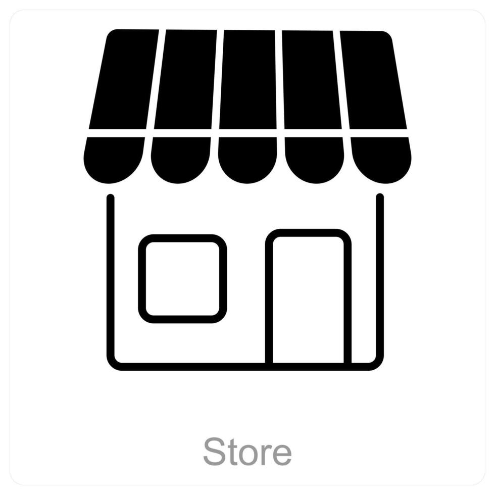 Store and shop icon conceptStore, Shop, Retail, Commerce, Market, Business, Trade, Store, Retailer vector
