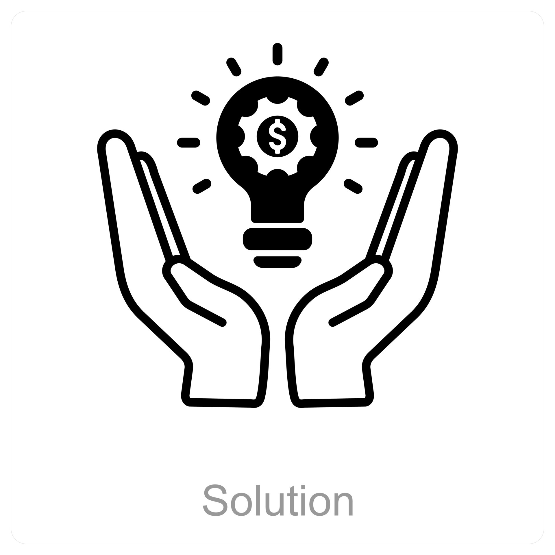Solution and innovation icon concept 46284311 Vector Art at Vecteezy