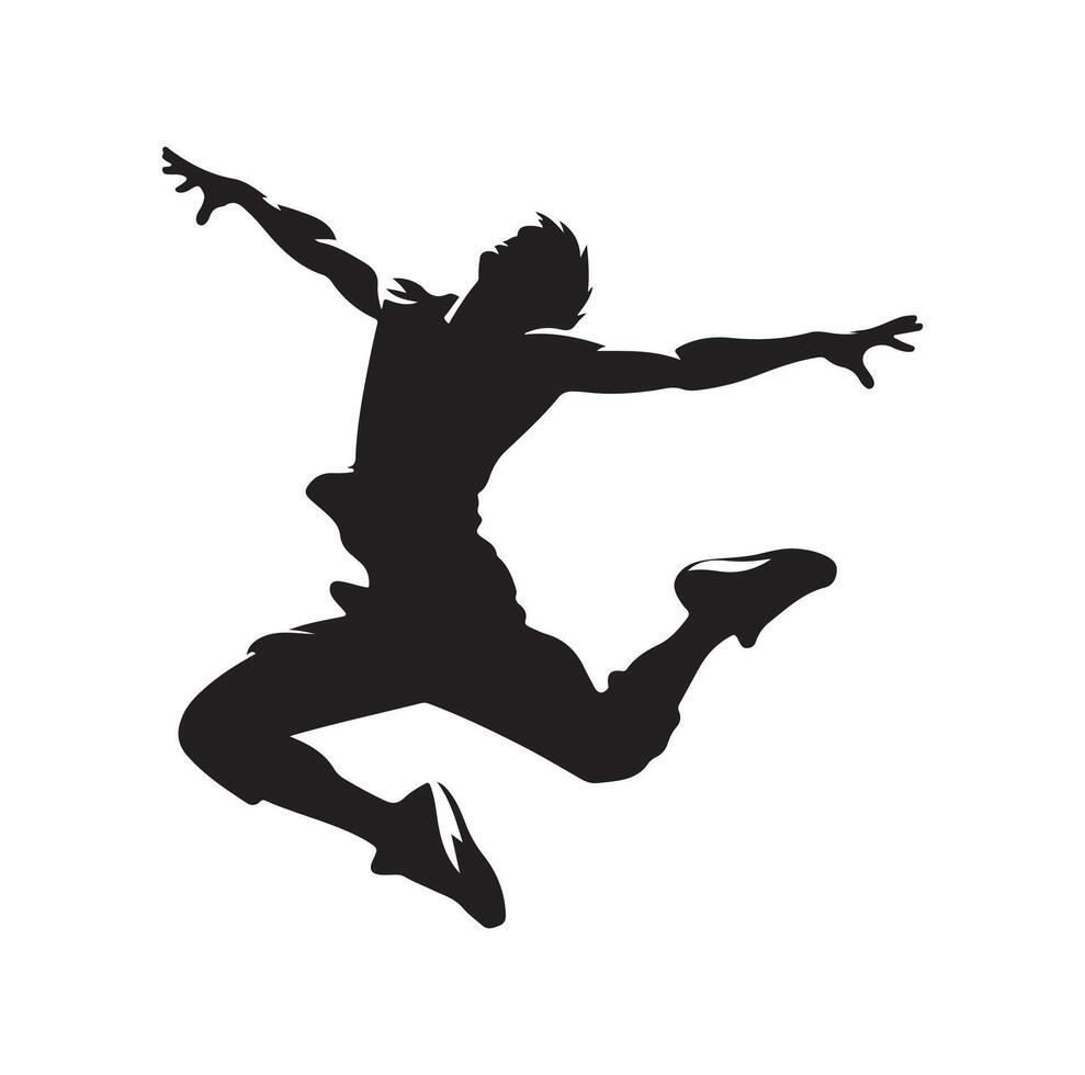 PARKOUR Silhouette Graphic Illustration vector