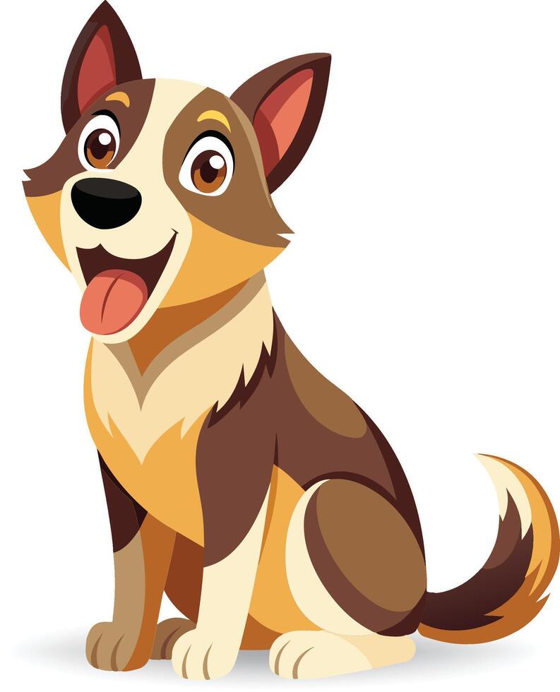 Puppy Love Exploring the World of Cartoon Cute Dogs vector
