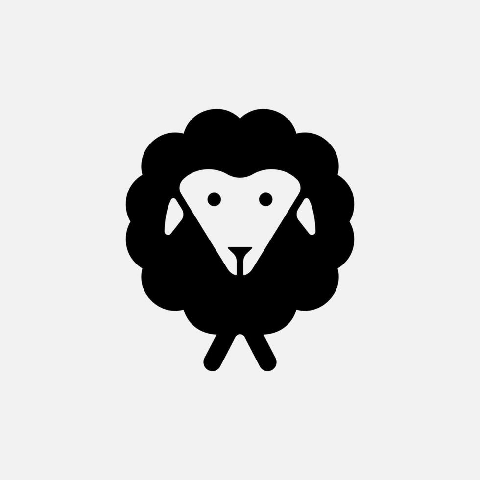 Sheep Logo, minimalist sheep logomark , sheep design logo template element, illustration vector