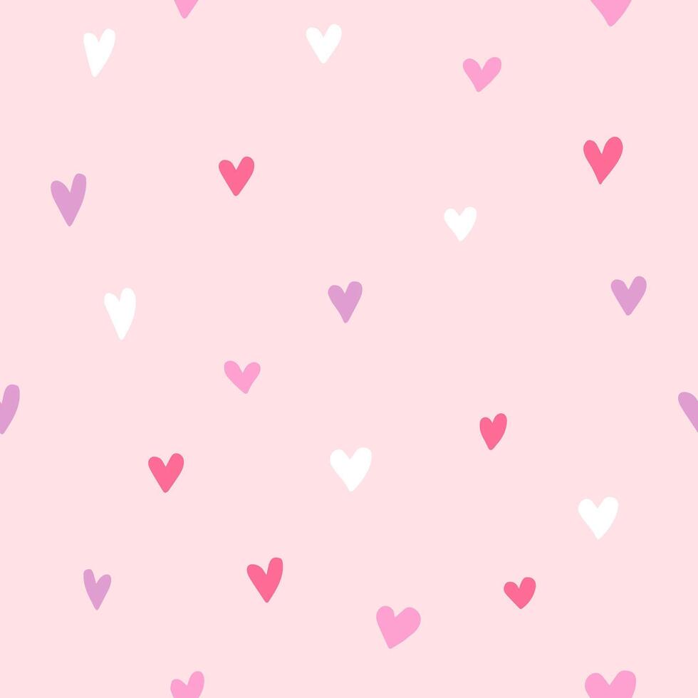 Hearts - seamles pattern background vector