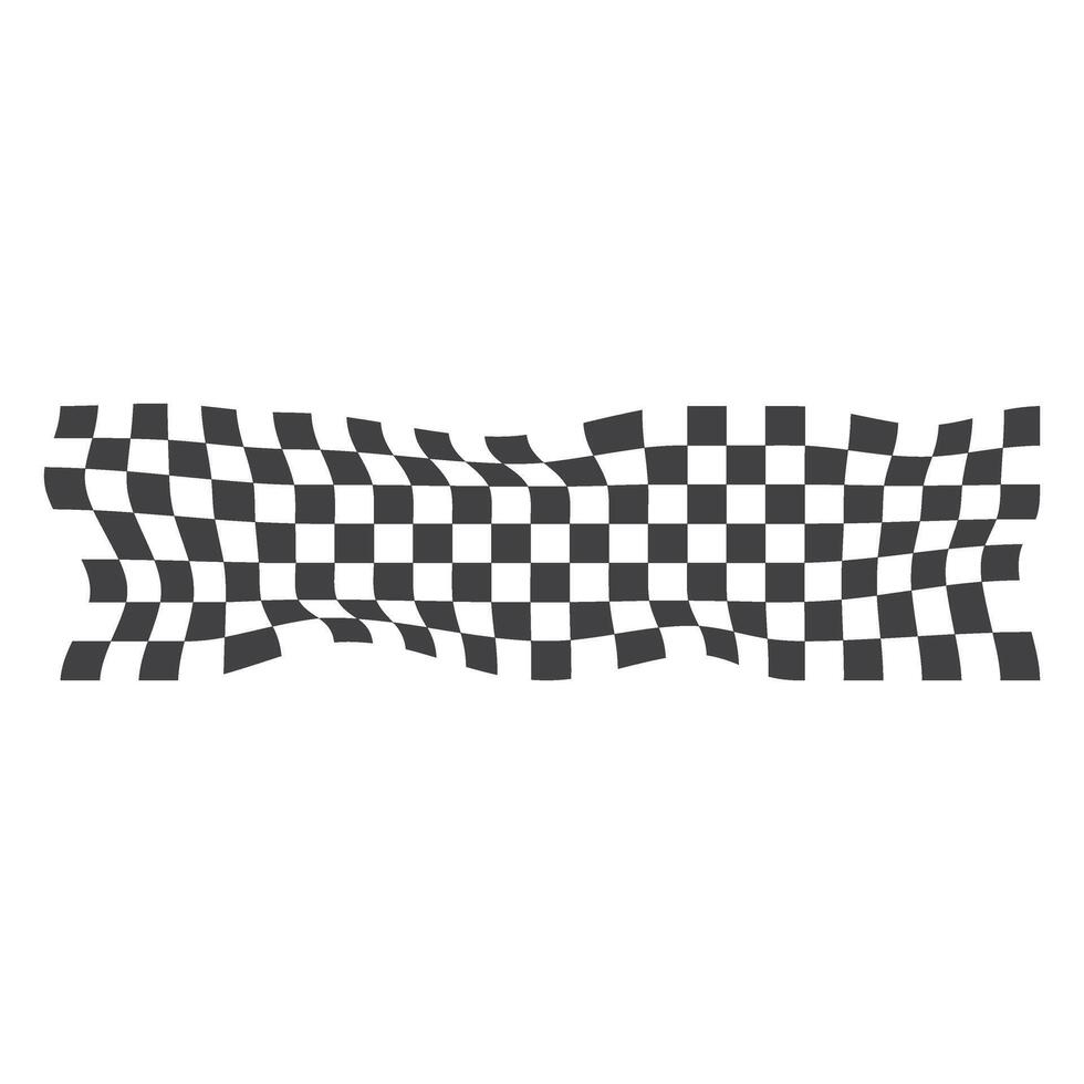 Racing Flag Motif Element, Y2K Streetwear Element vector
