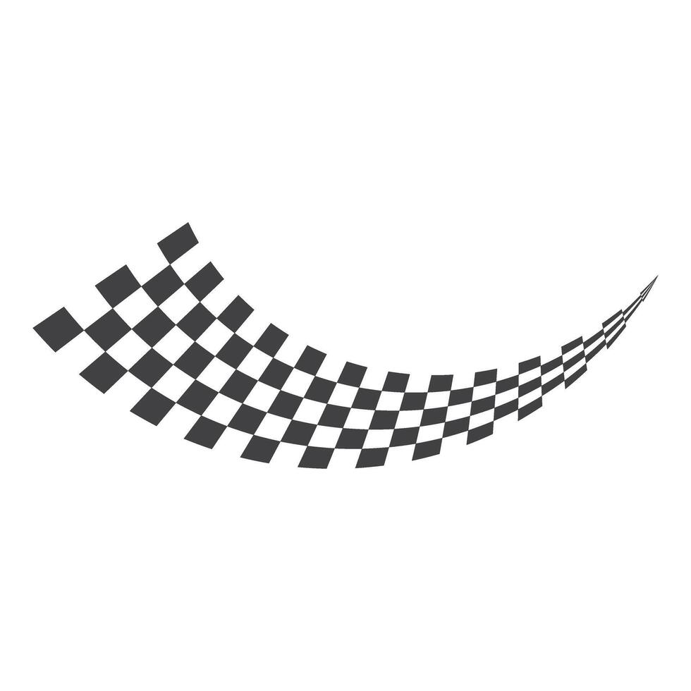 Racing Flag Motif Element, Y2K Streetwear Element vector