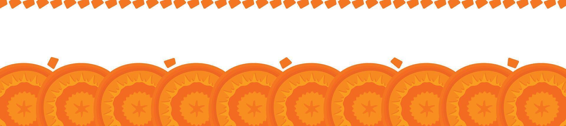 Cute cartoon carrot frame. Vegetable carrot border vector