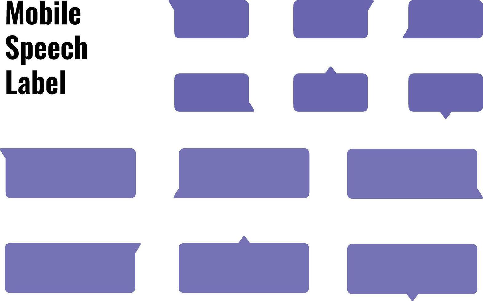 Mobile speech label chatting screen in mobile communication illustration. Chat app template Modern realistic mockup Social network concept message clouds. Dialogues in sample bubbles text sms vector