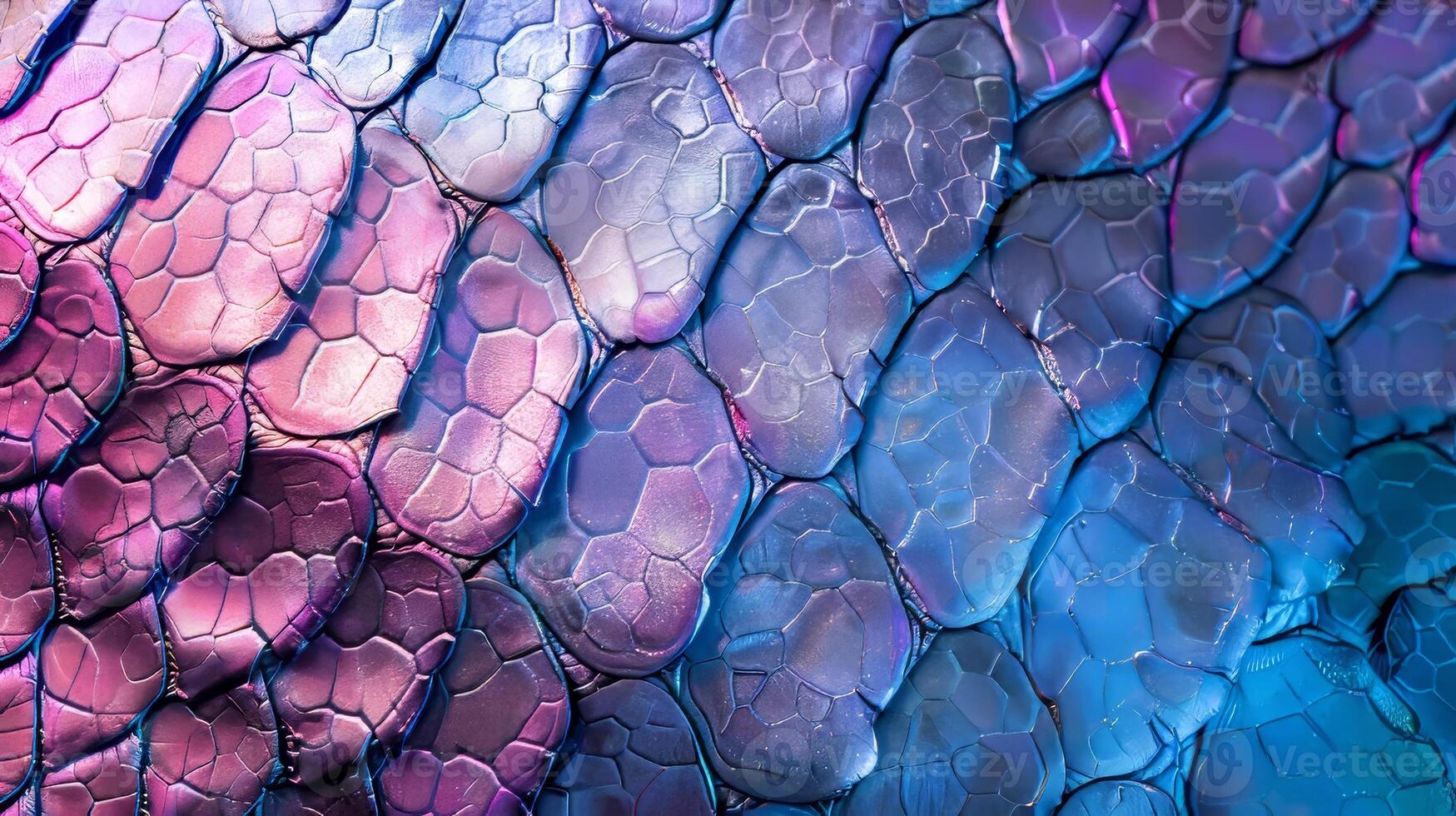 Iridescent Abstract Fish Scale Pattern With Vibrant Colors photo