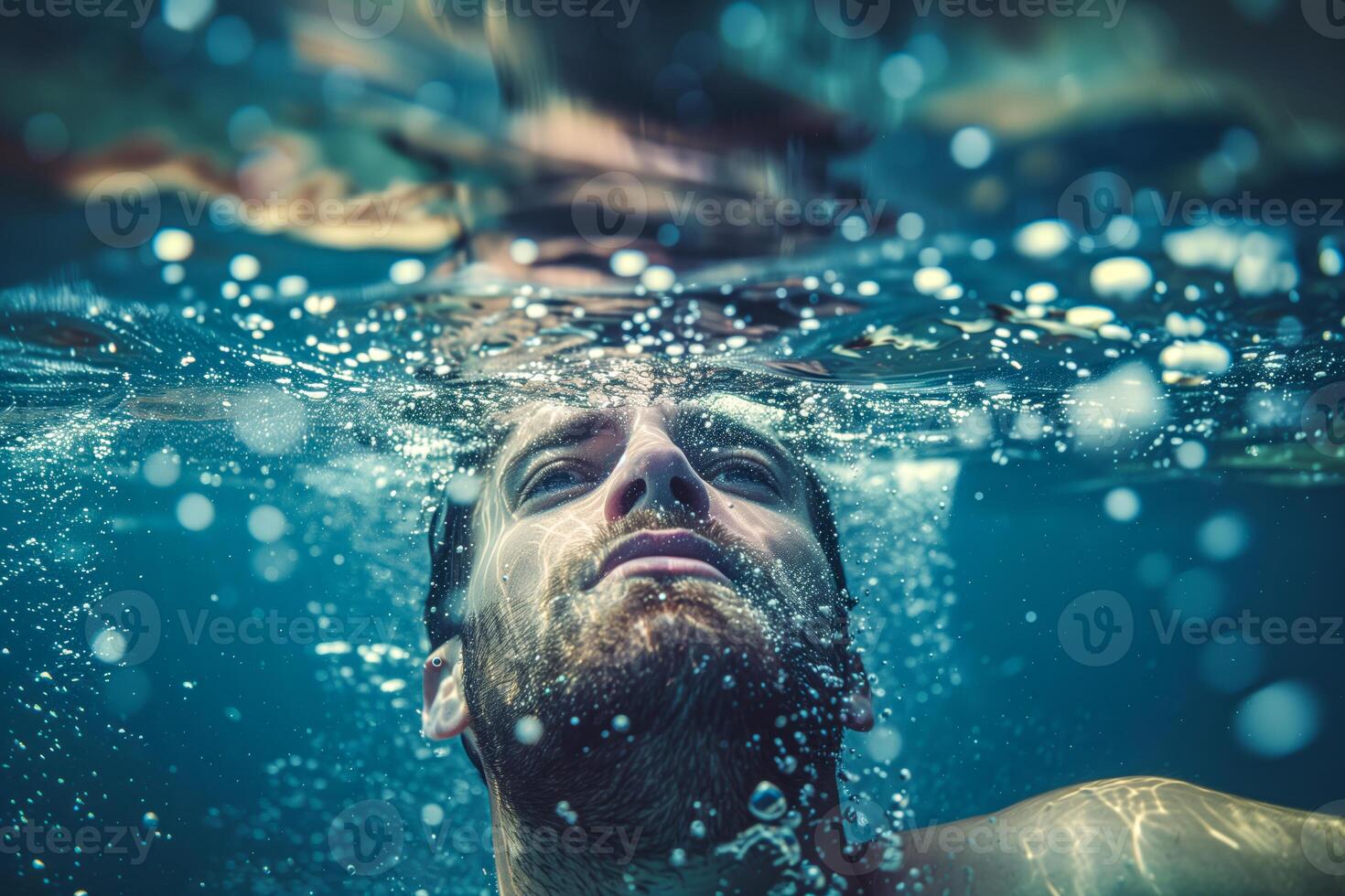Man in the water photo