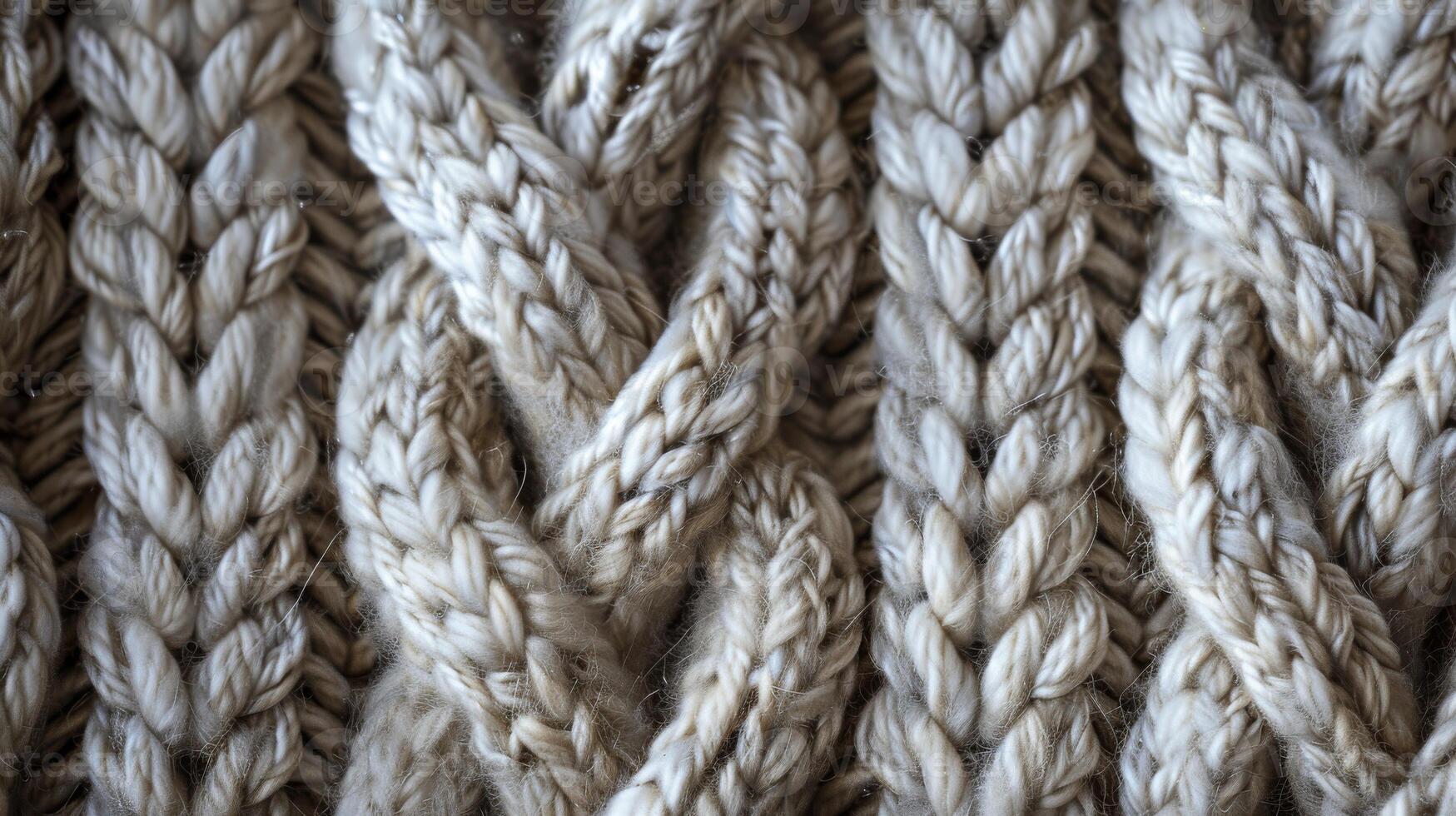 Textured Braided Wool Patterns in Natural Color photo