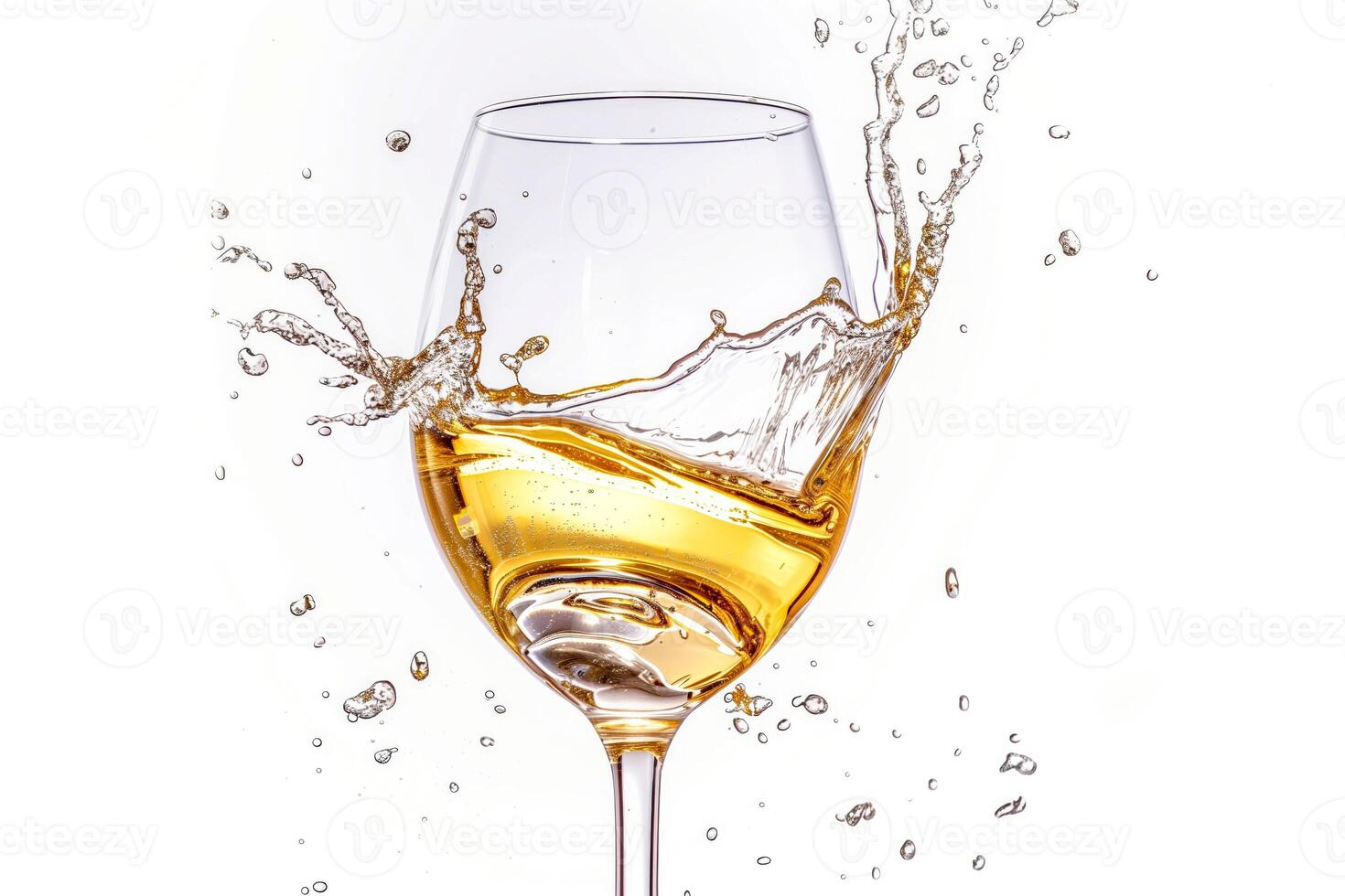 A glass of wine with a splash of water on it photo