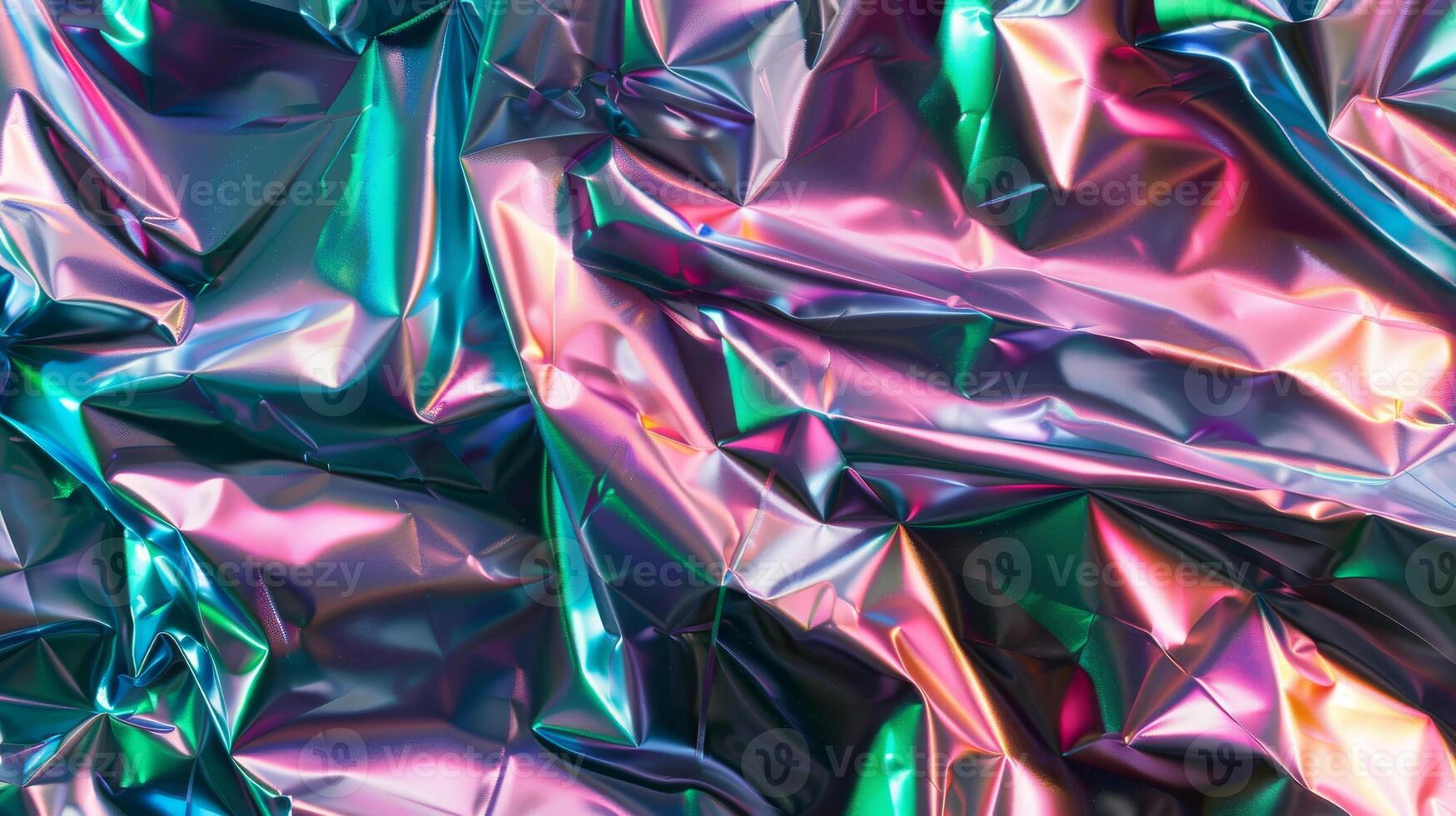Vibrant Multicolored Iridescent Foil Background Texture for Creative Design and Art Projects photo