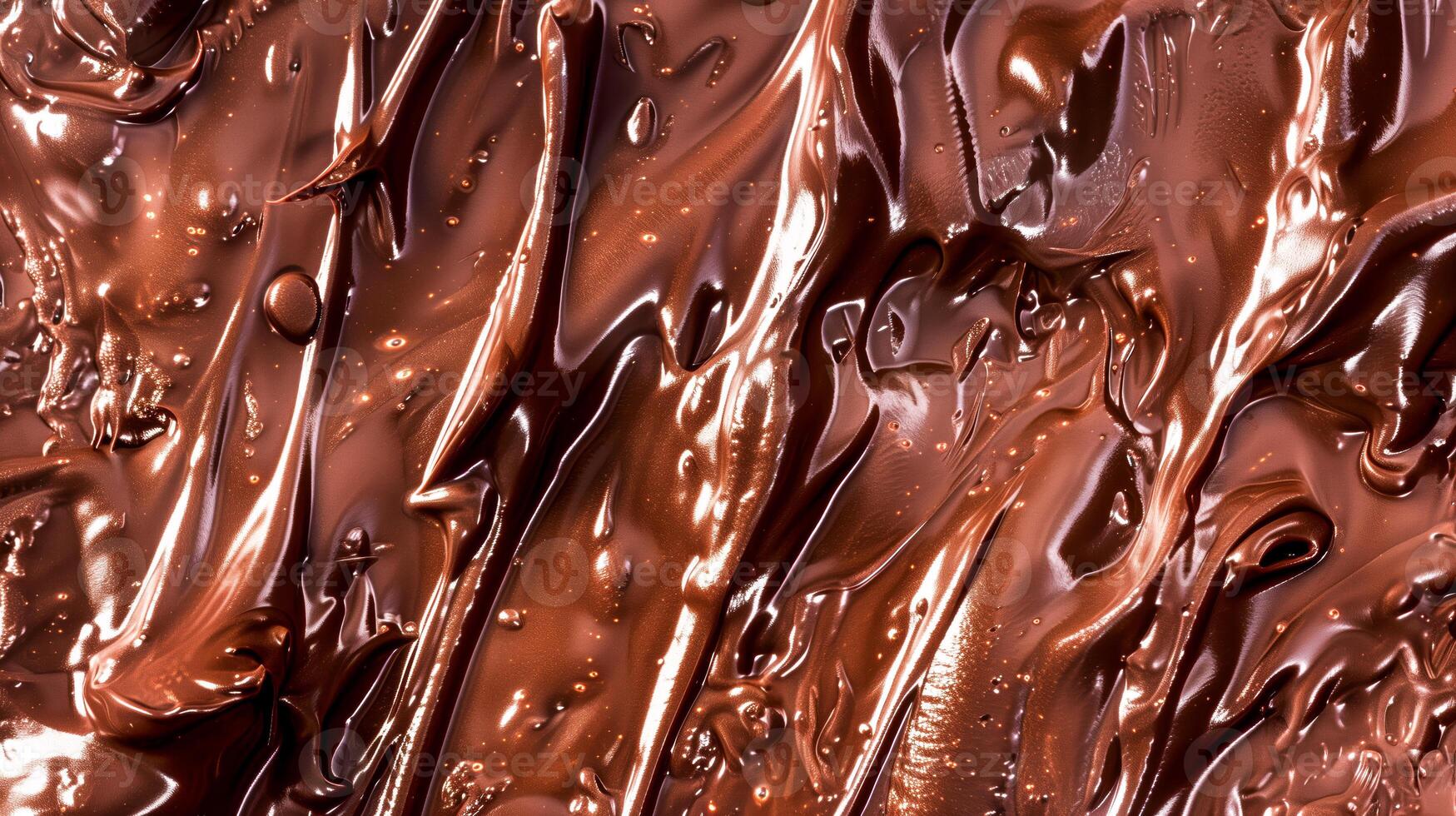 Shiny chocolate close-up with rich texture photo