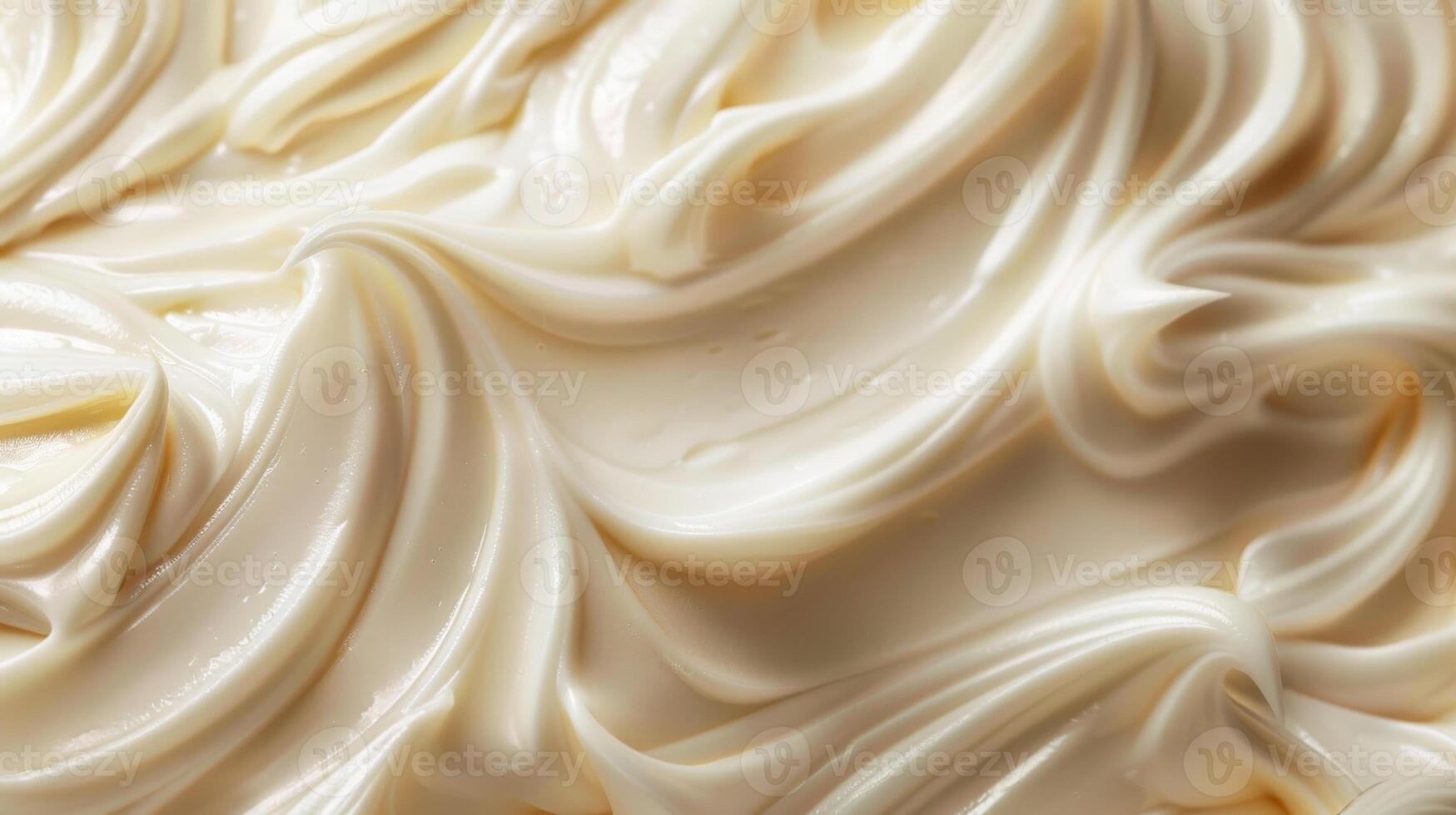 Creamy Vanilla Custard Texture Close-up photo