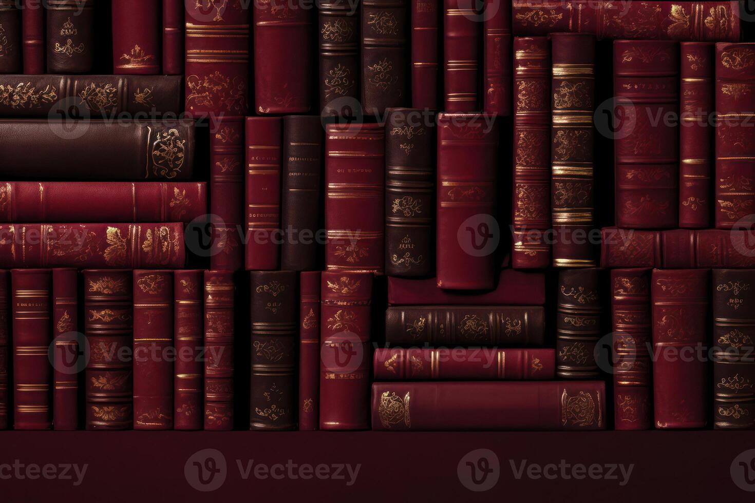 Ancient Knowledge Overflowing. An Antique Library of Wisdom and Literature, with a photo