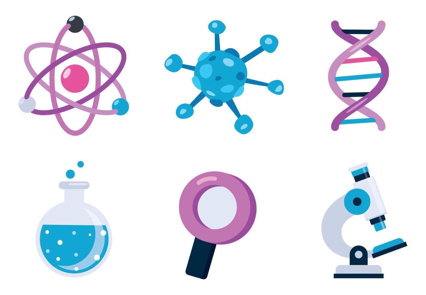 Set Of various Science Icons vector
