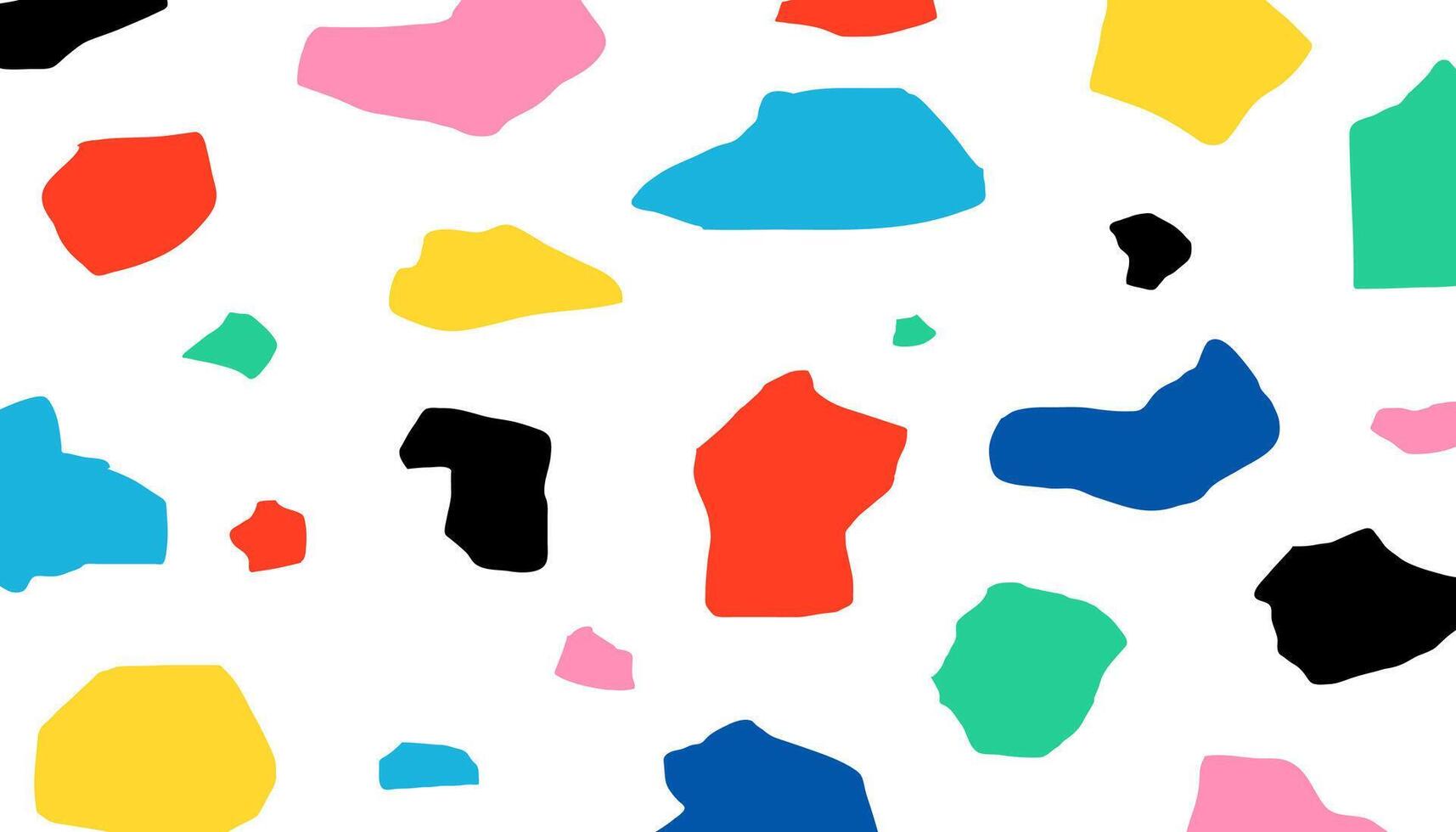 Terrazzo abstract concept seamless pattern. Trendy colorful stone organic shapes background. Abstract Art Design for prints, wallpapers, wall art decoration. illustration vector