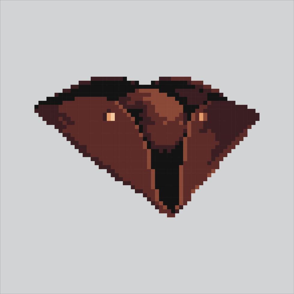 Pixel art illustration Pirate Hat. Pixelated Pirate Hat. Pirate Hat pixelated for the pixel art game and icon for website and game. old school retro. vector