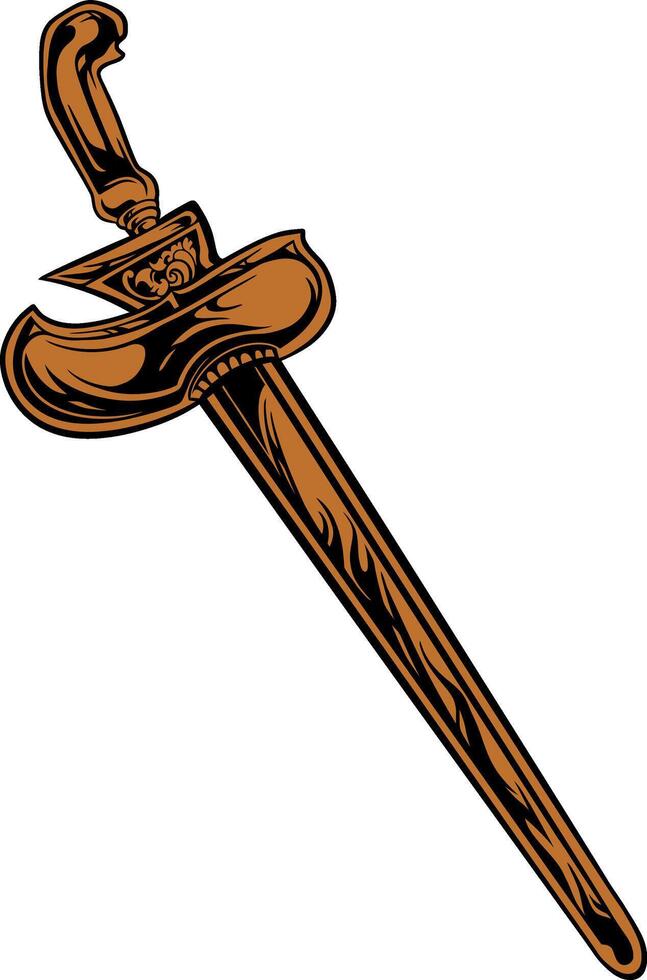 Indonesian traditional weapon keris vector