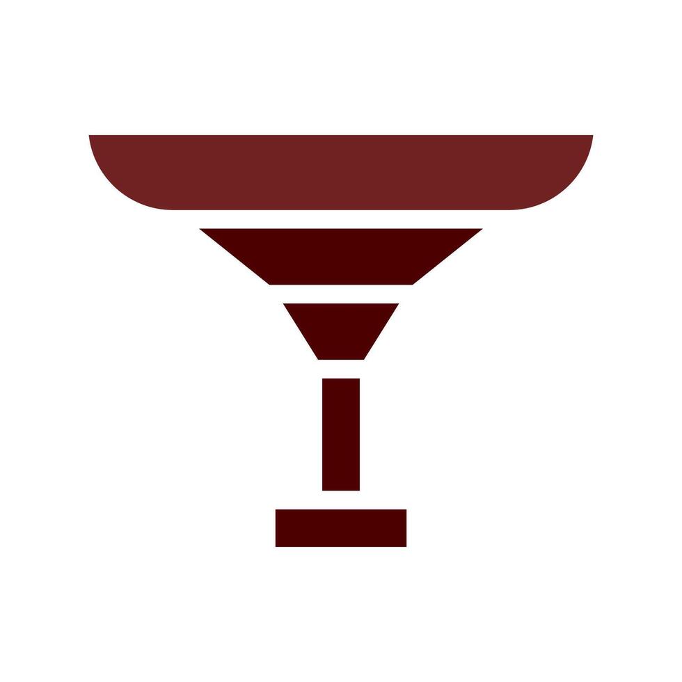 Table icon solid brown vector