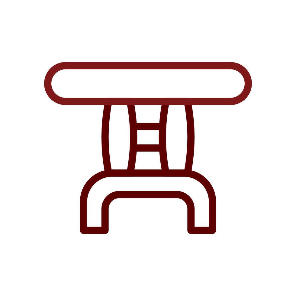 Table icon duocolor brown vector