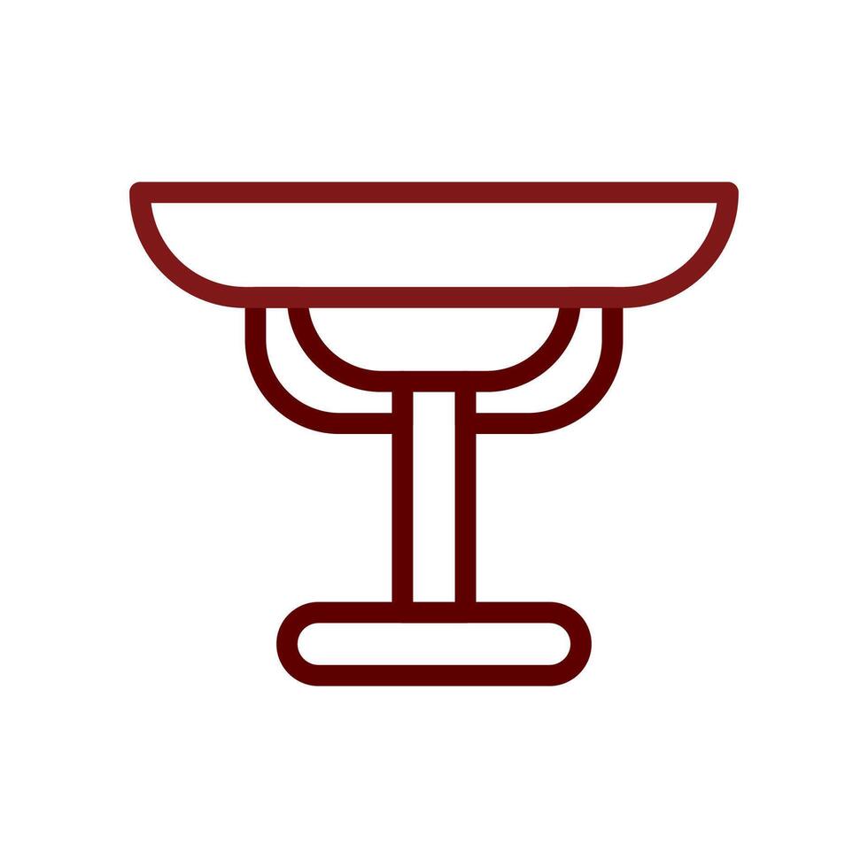 Table icon duocolor brown vector