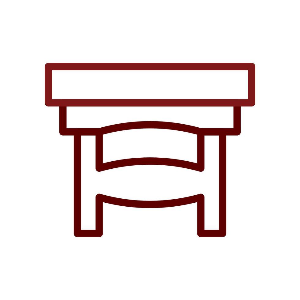 Table icon duocolor brown vector