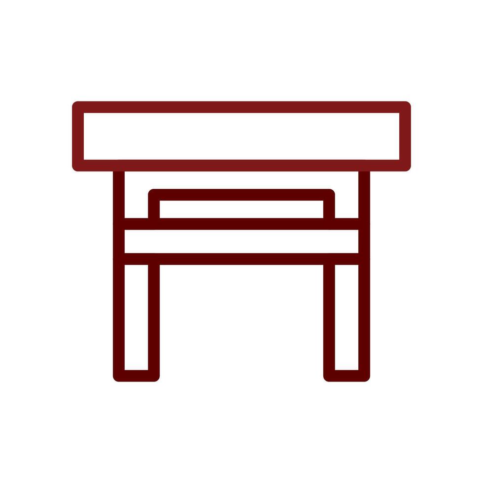 Table icon duocolor brown vector