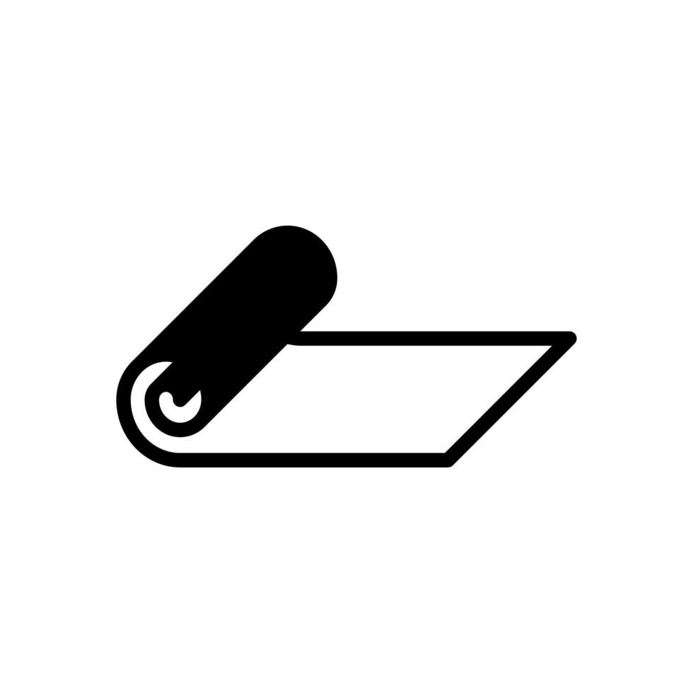 yoga mat icon symbol template vector