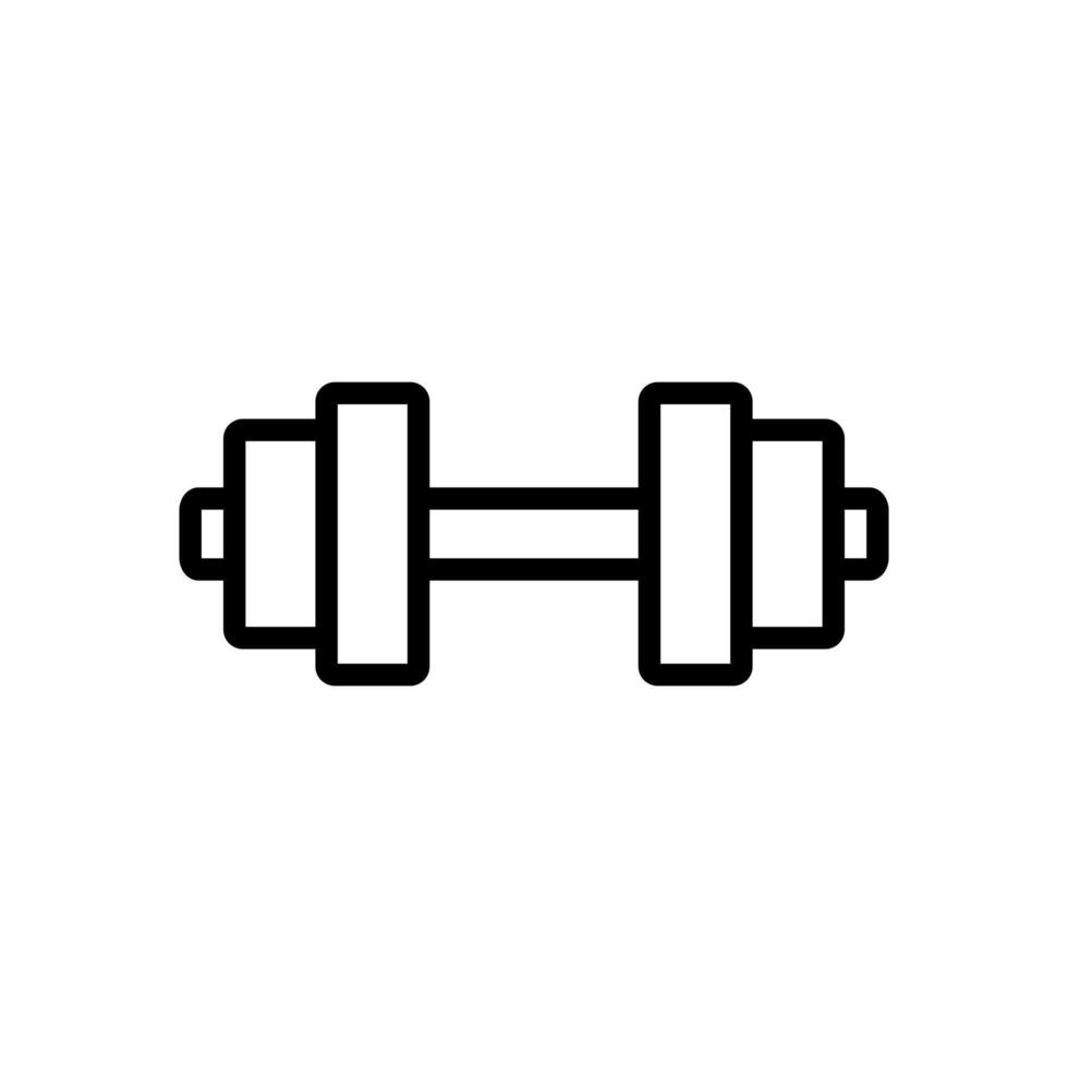 dumbbell icon symbol template vector
