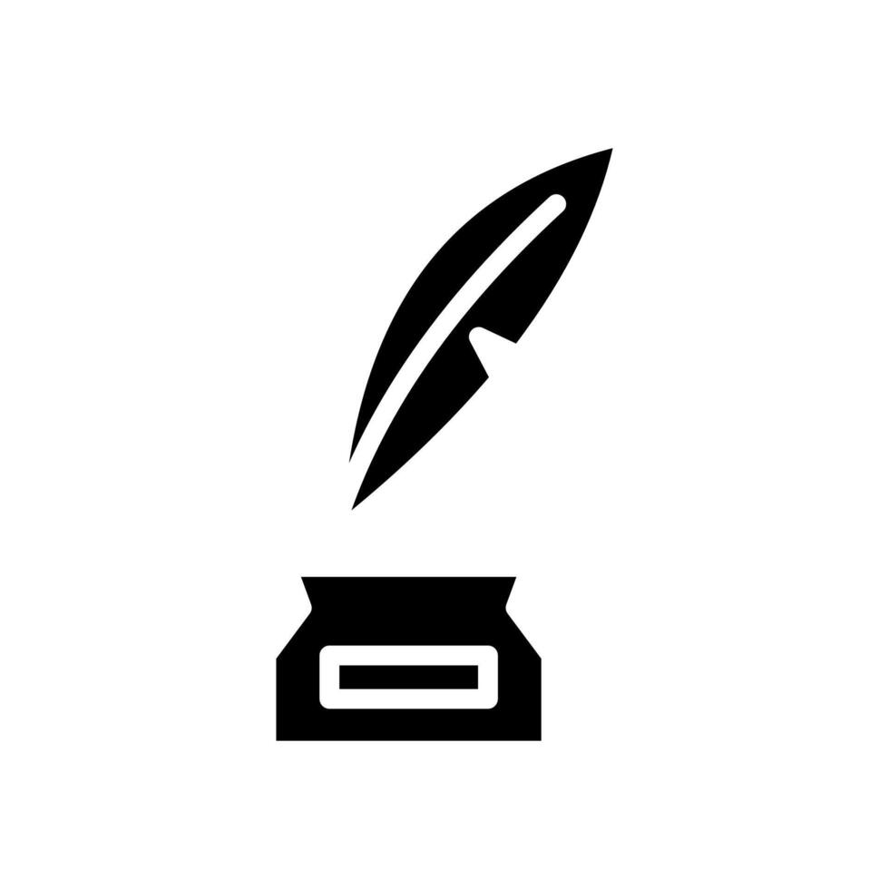 quill icon symbol template vector