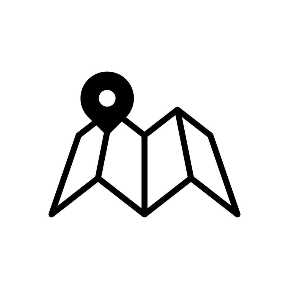 map, location icon symbol template vector