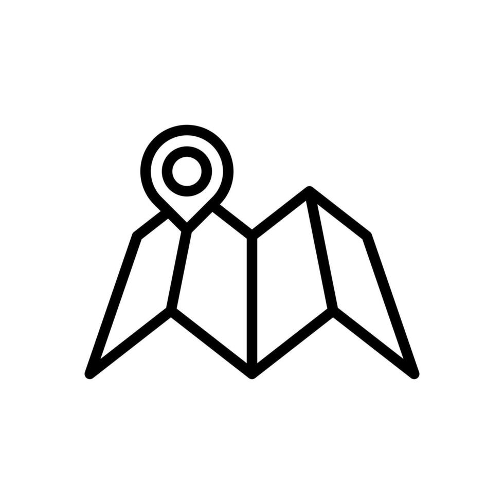 map, location icon symbol template vector