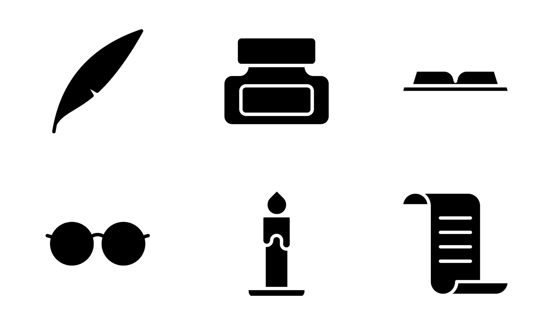 reading and writing icon symbol template collection 46293853 Vector Art ...