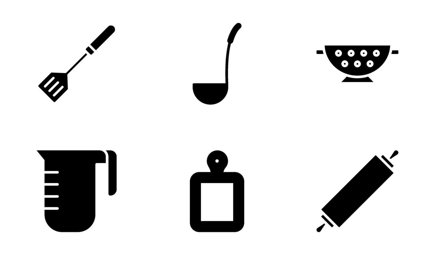 cooking utensil icon symbol template collection vector