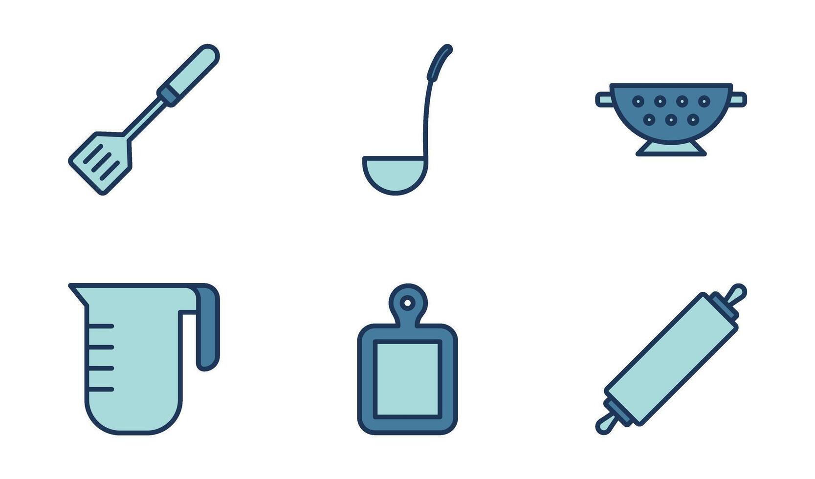 cooking utensil icon symbol template collection vector