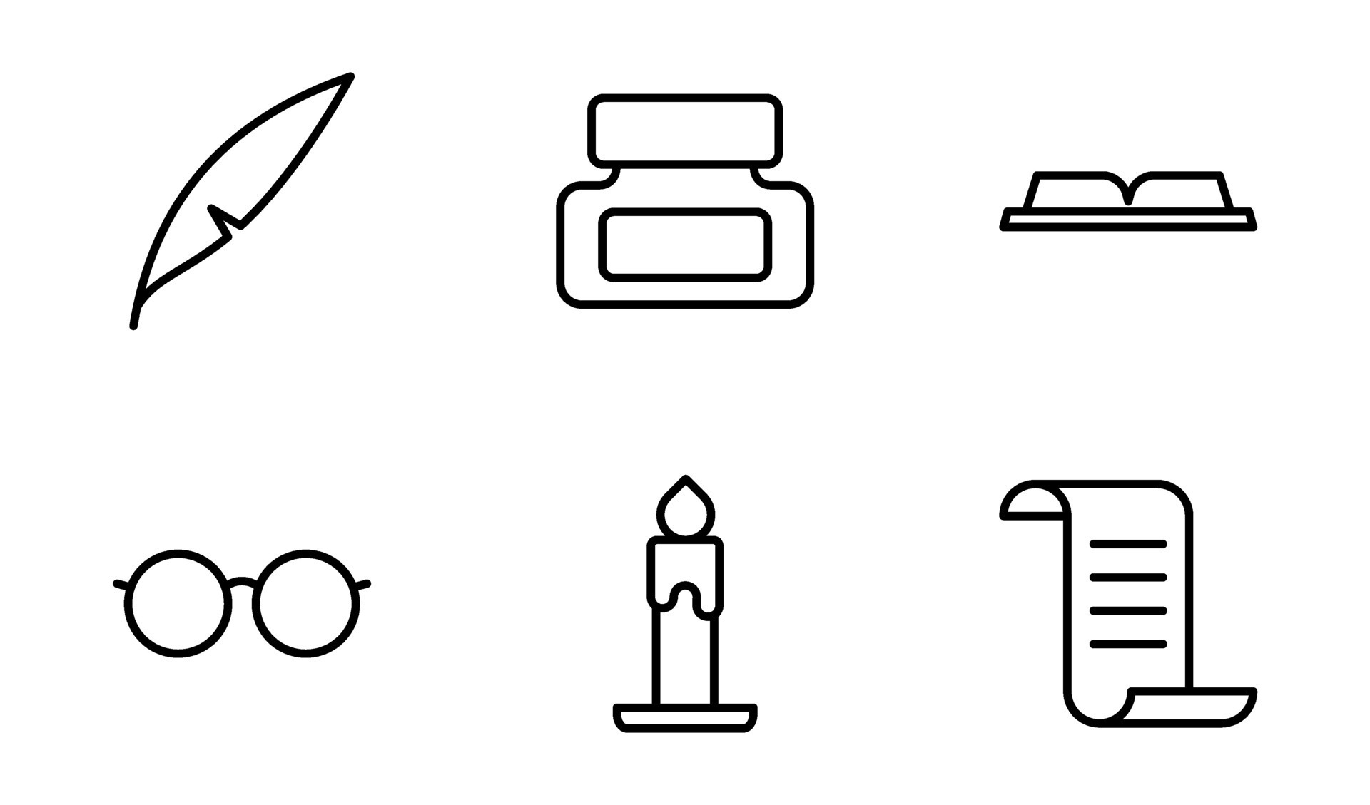 reading and writing icon symbol template collection 46293869 Vector Art ...