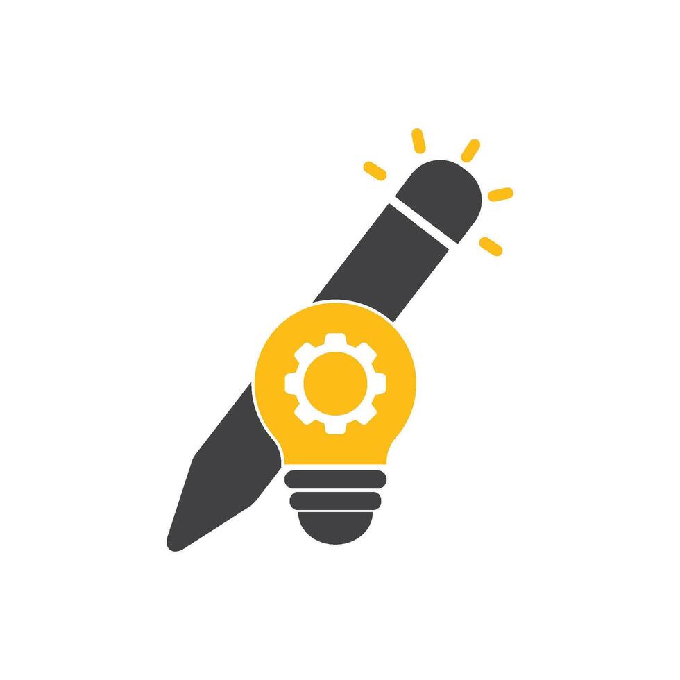 Idea icon flat design vector