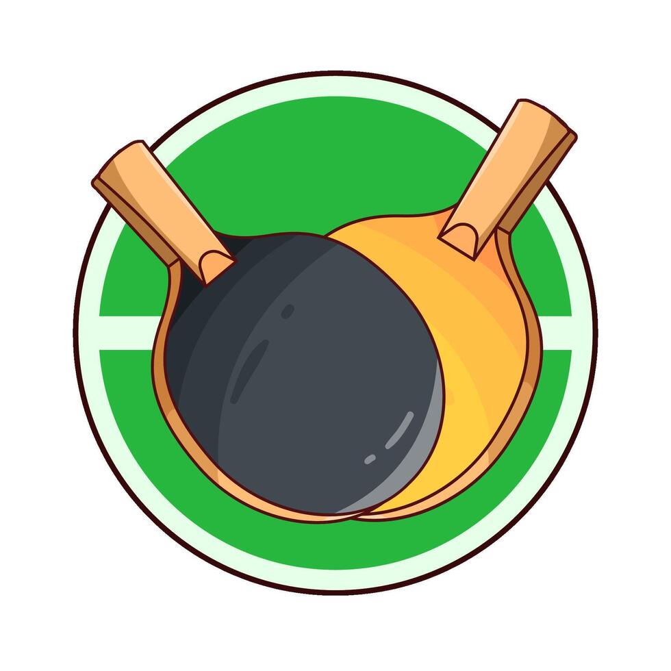 Illustration of table tennis racket vector