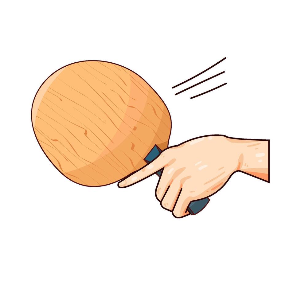 Illustration of table tennis racket vector