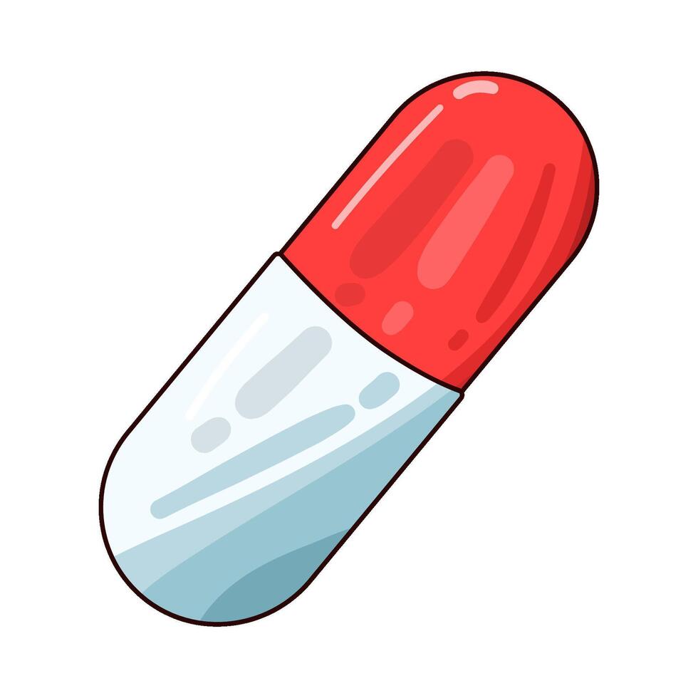 Illustration of capsule vector