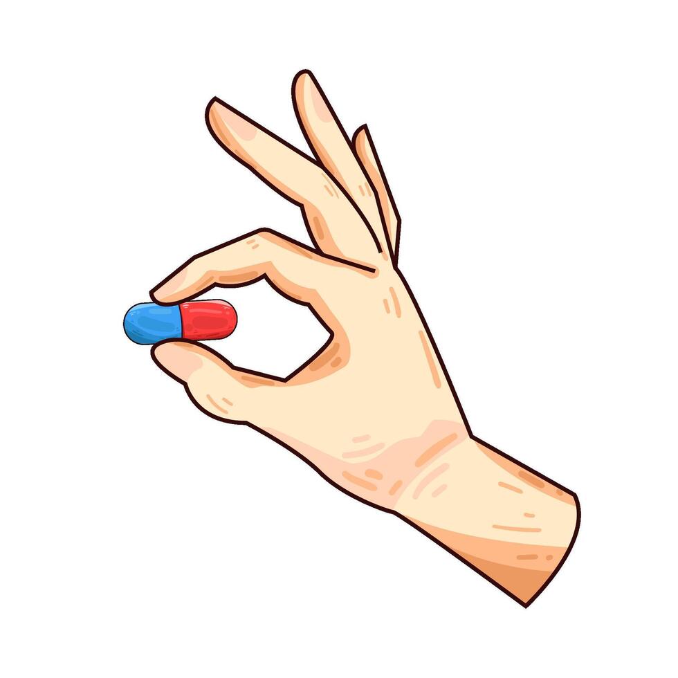 Illustration of capsule vector