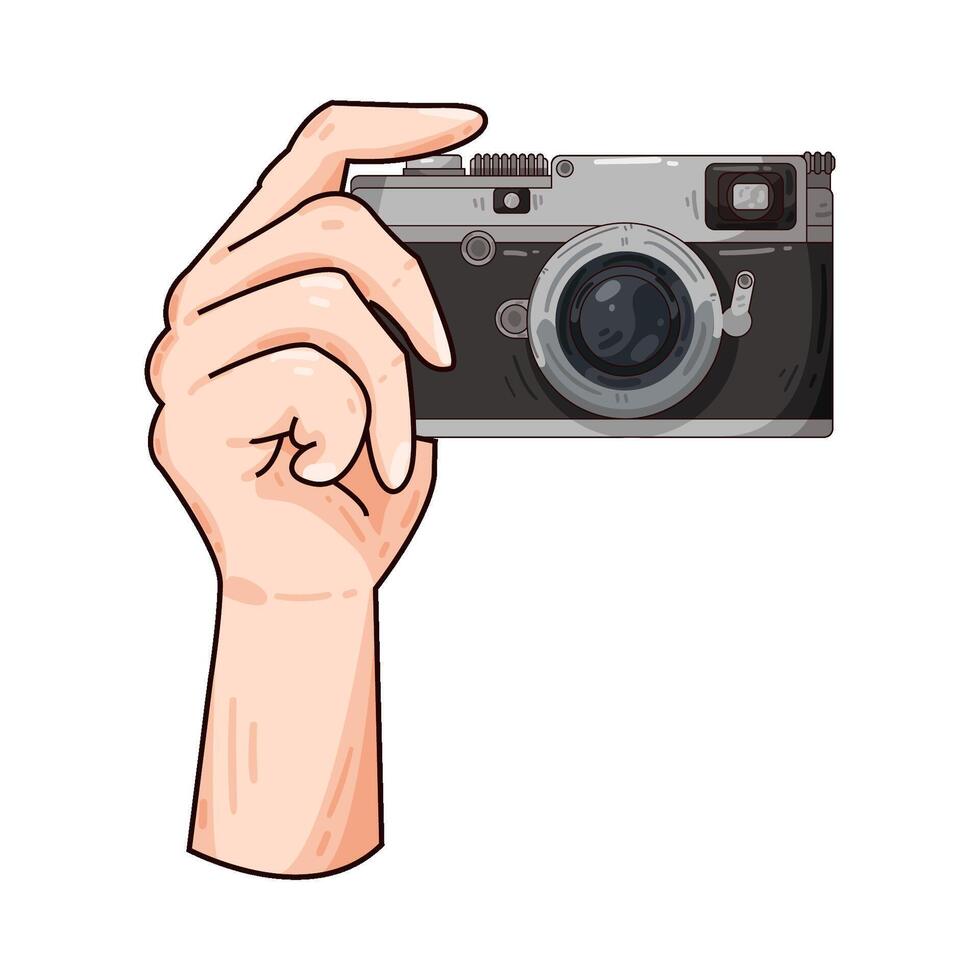 Illustration of camera vector